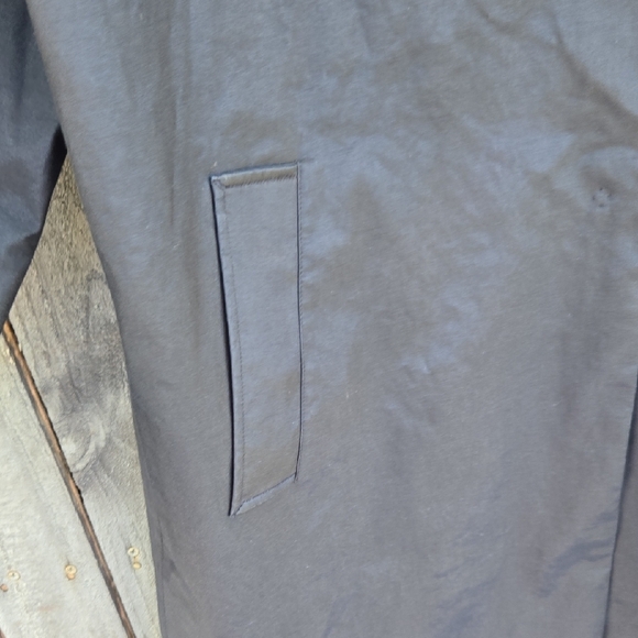 Jane Post Black Trench Coat with Leopard Lining - Picture 3 of 8